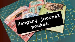 Cool TWO-SIDED HANGING POCKET – so fast and easy! - #junkjournalideas