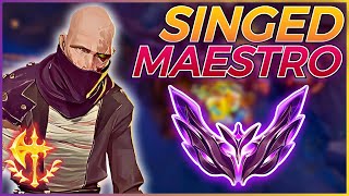 SINGED INSANO CARREANDO A UN CHALLENGER - Singed vs Renekton | Liikuid