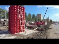 Строительство эстакады в Самаре на Ново-Садовой КРУПНЫМ планом 16 июня 2021 года