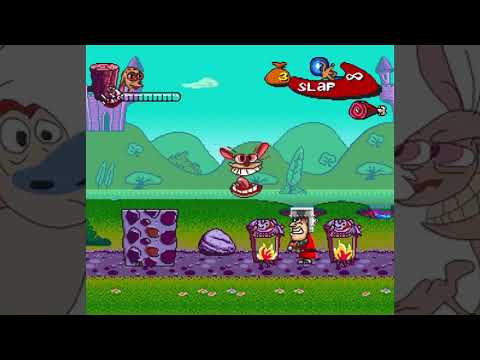 The Ren & Stimpy Show: Buckaroo$ - Game Over (SNES)