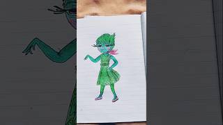 I turned joy into disgust from inside out 2 #Fan art #Dinsey