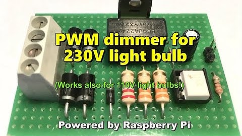 Raspberry Pi - Smooth dimmer for light bulb (110V / 230V AC)