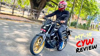 Yamaha MT-15 BS-6 detailed review. (New 2021 CYW version!!)