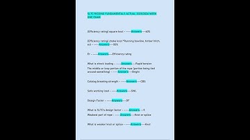 SLTC RIGGING FUNDAMENTALS ACTUAL 20252026 WEEK ONE EXAM1724