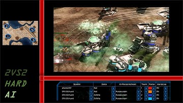 /Command & Conquer 3 Tiberium Wars/ (Skirmish) 2VS2 HARD AI  I Coastline Chaos I