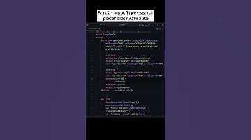 HTML Input Type Search with Placeholder Attribute: Enhance Your Forms! #htmlform #codewithmayur