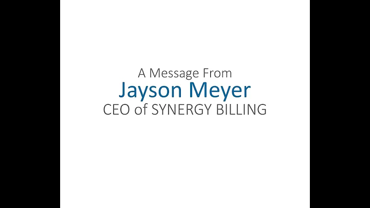 A Message From Jayson Meyer