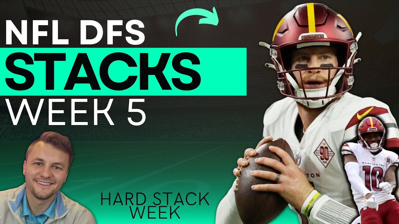 NFL DFS: Week 5 STACKS [QB Plays + GPP Winning Stacks] - YouTube