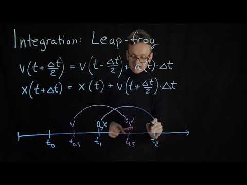 Lecture 06, concept 09: Integration using the leap-frog algorithm updates x & v