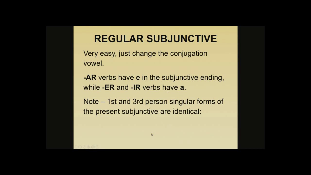 Forms Of The Present Tense In Spanish YouTube