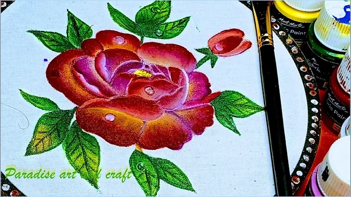 Master the Art of Painting Roses on Clothes A Step By Step Course | @paradiseartandcraft