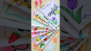 ✨Easy Border Designs for English/ Project Work Designs/Corner Designs #drawing #project #designs