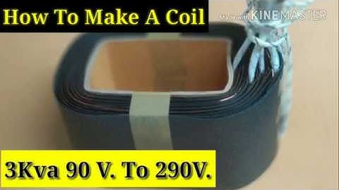 How To Make Coil For  Voltage Stabilizer 3 Kva 90V. |Use Winding Machine |Skill Development