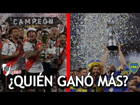 ¿Quién ganó más: River o Boca?