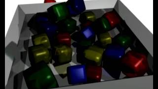 Blender 2.49 a: Softbody-Test with Jelly-Cubes