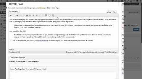 Using the WordPress editing toolbar