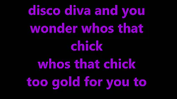 Rihanna and David Guetta-Who's that chick lyrics on screen