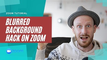 Maak een wazige achtergrond op Zoom (zonder dure camera