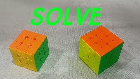 Solve 3x3 and 4x4 Rubik