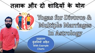 Yogas for Divorce & Multiple Marriages | Vedic Astrology