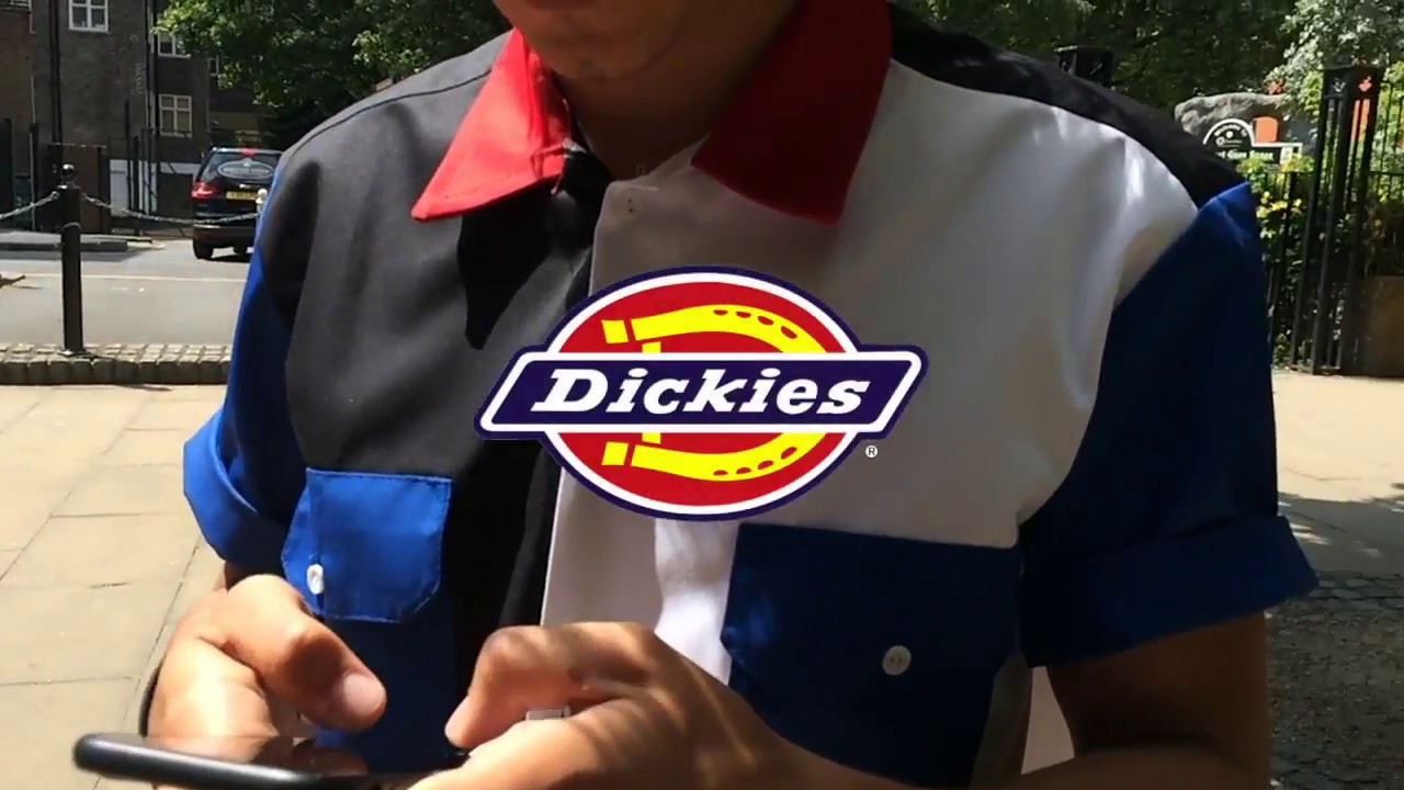 dickies slim work shirt