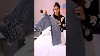 Mind-Blowing Jeans Hanging Trick! 🤯 #Hacks