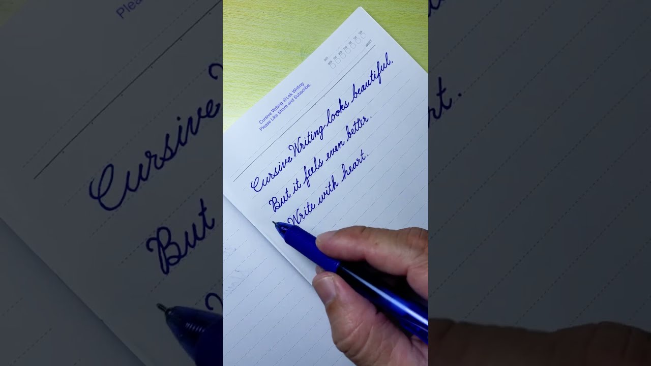 Cursive Writing Quote 08 How To Write In Handwriting Practice Letters