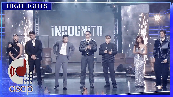 The countdown begins: "Incognito" on ASAP before the finale | ASAP