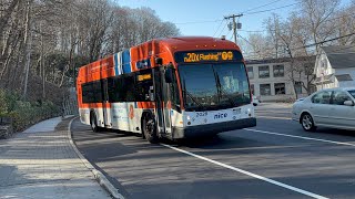 NICE Bus: 2021-2022 Gillig BRT+ CNG #2114 on the n21 & #2028 on the n20X