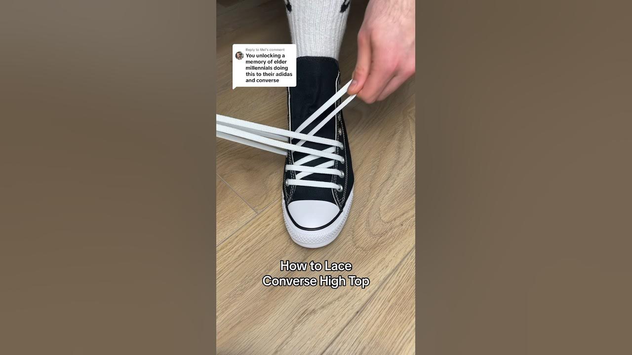 How to Lace Converse High Top ππ #converse #sneakers #shoes #fashion #shoelaces How to Lace Converse High Top ππ #converse #sneakers #shoes #fashion #shoelaces