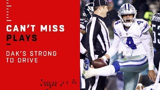 Dak Finds a Way to Lead TD Drive After Taking Critical Sack!