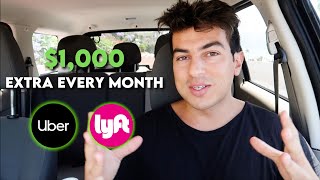 New Way Uber and Lyft Drivers Can Make Up To $1,000 Extra Per Month!