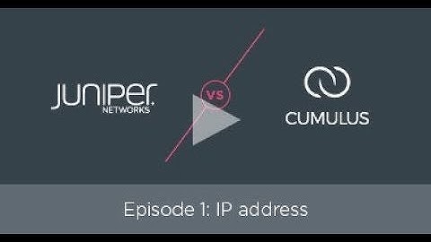 How to configure an IP address with Juniper and NVIDIA Cumulus Linux