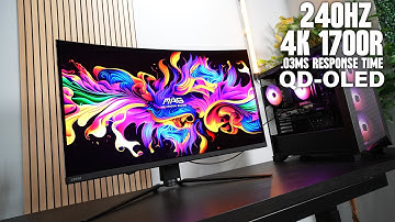 This Curved 4K QD-OLED Monitor is Absolutely INSANE! (MSI MPG 321CURX Review)