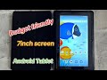 Super Budget Friendly Tablet For Adults And Kids Under 40 7 Inch Android Tablet Unboxing Video 