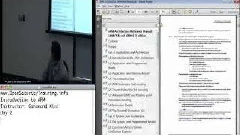 OpenSecurityTraining Introduction to ARM (Day 2 part 5)