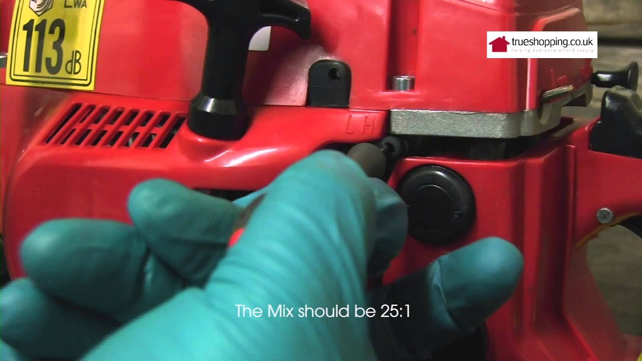 Setting Fuel Mixture to Factory Settings, Chainsaw YouTube