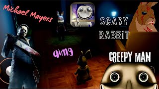 Creepy man and Rabbit vs. Bully Michael Mayers ROBLOX