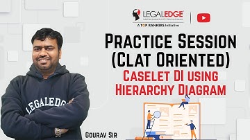 Caselet DI using Hierarchy Diagram Practice Session for CLAT by Gaurav Sir | CLAT 2022 Preparation