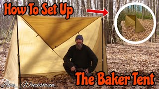 How To Set Up The Baker Tent Tarp Shelter