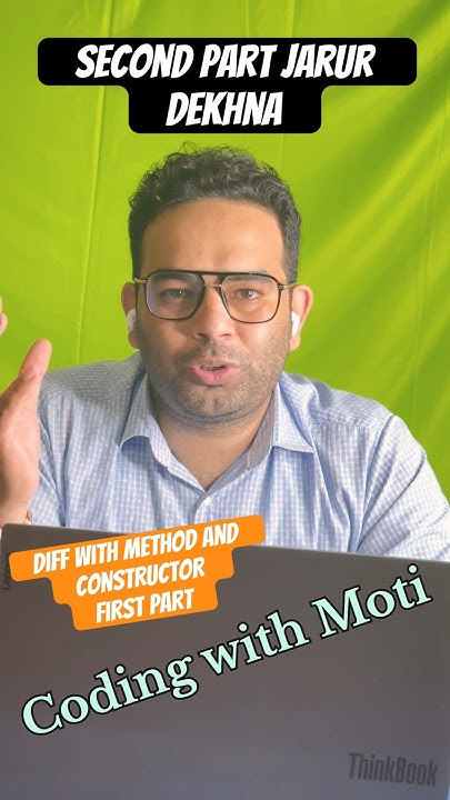 Diff between method and constructor.#java #shorts #coding - YouTube