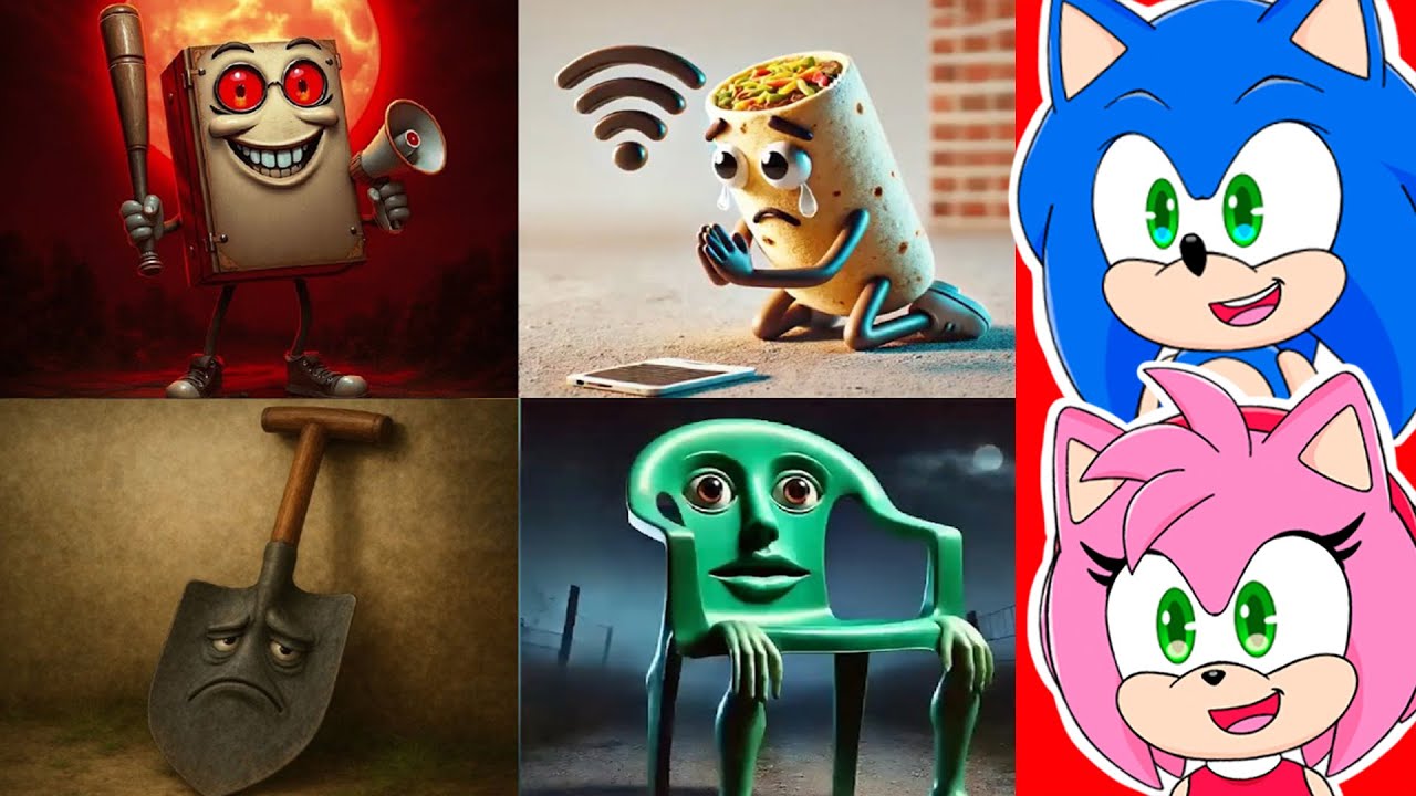 Соник и Эми играют в «Угадай новый» ИТАЛЬЯНСКИЙ BRAINROT ANIMAL MEME Агаррини Ла Палини Тан Тан К...