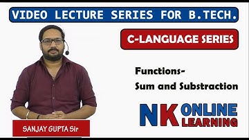Multiple usages of Function in a Single Program Lecture -34 | C Programming by Sanjay Gupta | NK Pub