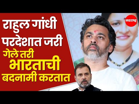 Nilesh Rane : राहुल गांधी परदेशात जरी गेले तरी भारताची बदनामी करतात