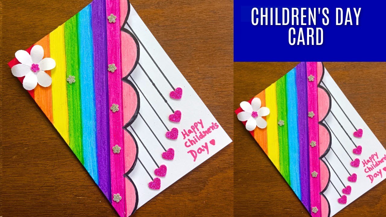 happy Children's day card/Children day greetings card /Children's Day ...