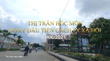 Thị trấn Hóc Môn ngày đầu cách ly chống dịch I Saigon Vlogs I 01/06/2021