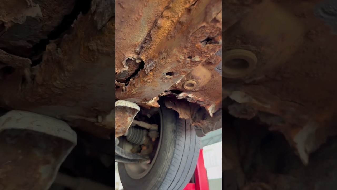 Toyota wego 2017 under chassis repair