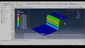 Forming a channel with Abaqus