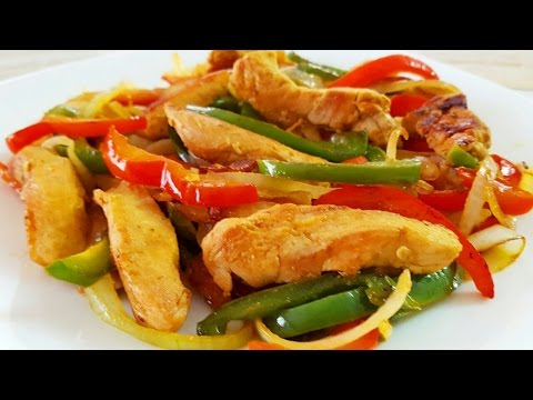 Video: Pechuga De Pollo Con Pimiento Morrón