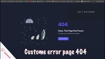 How to Create a Custom 404 Error Page in Laravel